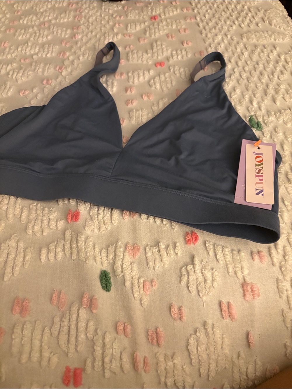 Women's Soft Triangle Bralette - Slate Blue